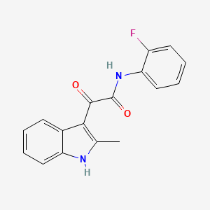 N-(2-fluorophenyl)-2-(2-methyl-1H-indol-3-yl)-2-oxoacetamide