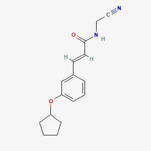 (E)-N-(cyanomethyl)-3-(3-cyclopentyloxyphenyl)prop-2-enamide
