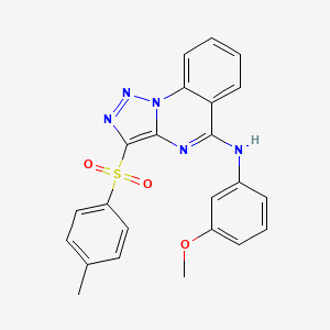 N-(3-methoxyphenyl)-3-[(4-methylphenyl)sulfonyl][1,2,3]triazolo[1,5-a]quinazolin-5-amine