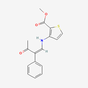 methyl 3-{[(1Z)-3-oxo-2-phenylbut-1-en-1-yl]amino}thiophene-2-carboxylate