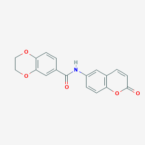 N-(2-oxo-2H-chromen-6-yl)-2,3-dihydro-1,4-benzodioxine-6-carboxamide