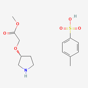 (R)-(Pyrrolidin-3-yloxy)-acetic acid methyl ester tosylate