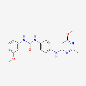 1-(4-((6-Ethoxy-2-methylpyrimidin-4-yl)amino)phenyl)-3-(3-methoxyphenyl)urea