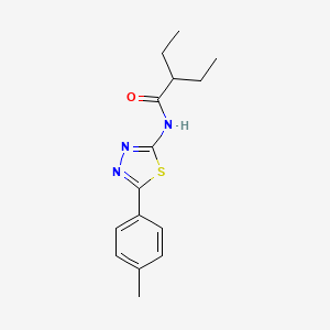 2-ethyl-N-(5-(p-tolyl)-1,3,4-thiadiazol-2-yl)butanamide
