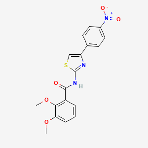 2,3-dimethoxy-N-[4-(4-nitrophenyl)-1,3-thiazol-2-yl]benzamide