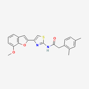 2-(2,4-dimethylphenyl)-N-(4-(7-methoxybenzofuran-2-yl)thiazol-2-yl)acetamide