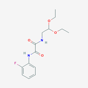 B2616476 N1-(2,2-diethoxyethyl)-N2-(2-fluorophenyl)oxalamide CAS No. 898356-34-8