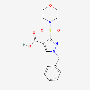 B2616532 1-benzyl-3-(morpholinosulfonyl)-1H-pyrazole-4-carboxylic acid CAS No. 1251577-32-8