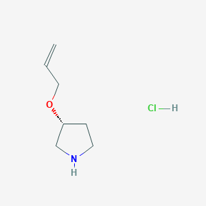 molecular formula C7H14ClNO B2616560 (R)-3-(Allyloxy)pyrrolidine hydrochloride CAS No. 1478194-93-2