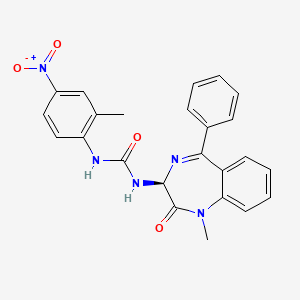 molecular formula C24H21N5O4 B2616592 1-(1-methyl-2-oxo-5-phenyl-2,3-dihydro-1H-1,4-diazepin-3-yl)-3-(2-methyl-4-nitrophenyl)urea CAS No. 1796898-77-5
