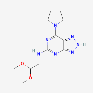 N-(2,2-dimethoxyethyl)-7-(pyrrolidin-1-yl)-3H-[1,2,3]triazolo[4,5-d]pyrimidin-5-amine
