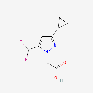 [3-cyclopropyl-5-(difluoromethyl)-1H-pyrazol-1-yl]acetic acid