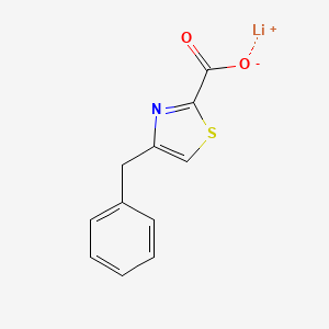 molecular formula C11H8LiNO2S B2616715 lithium(1+) ion 4-benzyl-1,3-thiazole-2-carboxylate CAS No. 2138279-69-1