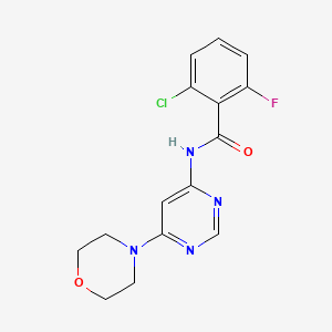 2-chloro-6-fluoro-N-(6-morpholinopyrimidin-4-yl)benzamide