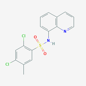 2,4-dichloro-5-methyl-N-(quinolin-8-yl)benzene-1-sulfonamide