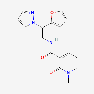 N-(2-(furan-2-yl)-2-(1H-pyrazol-1-yl)ethyl)-1-methyl-2-oxo-1,2-dihydropyridine-3-carboxamide