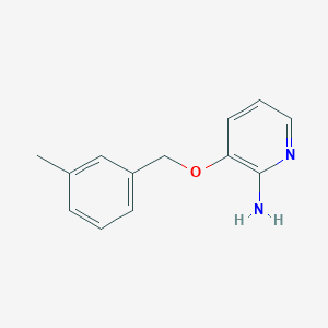 3-[(3-Methylphenyl)methoxy]pyridin-2-amine