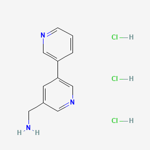 [3,3'-Bipyridin]-5-ylmethanamine trihydrochloride