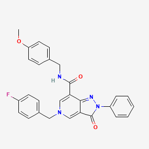 5-(4-fluorobenzyl)-N-(4-methoxybenzyl)-3-oxo-2-phenyl-3,5-dihydro-2H-pyrazolo[4,3-c]pyridine-7-carboxamide