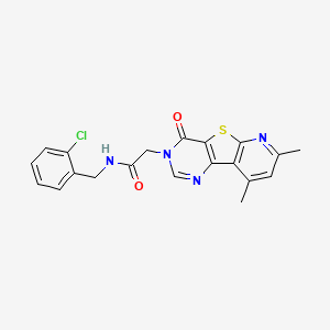 N-(2-chlorobenzyl)-2-(7,9-dimethyl-4-oxopyrido[3',2':4,5]thieno[3,2-d]pyrimidin-3(4H)-yl)acetamide