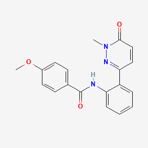 4-methoxy-N-(2-(1-methyl-6-oxo-1,6-dihydropyridazin-3-yl)phenyl)benzamide