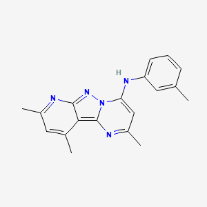 2,8,10-trimethyl-N-(m-tolyl)pyrido[2',3':3,4]pyrazolo[1,5-a]pyrimidin-4-amine