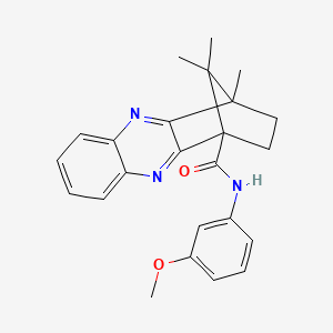 (1R,4S)-N-(3-methoxyphenyl)-4,11,11-trimethyl-1,2,3,4-tetrahydro-1,4-methanophenazine-1-carboxamide