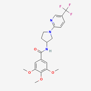 3,4,5-trimethoxy-N-(1-(5-(trifluoromethyl)pyridin-2-yl)pyrrolidin-3-yl)benzamide