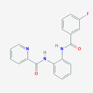 N-(2-(3-fluorobenzamido)phenyl)picolinamide