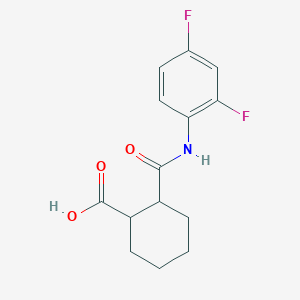 2-[(2,4-Difluorophenyl)carbamoyl]cyclohexane-1-carboxylic acid