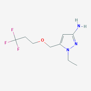 1-ethyl-5-[(3,3,3-trifluoropropoxy)methyl]-1H-pyrazol-3-amine