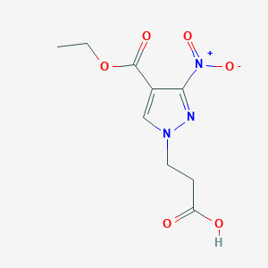 3-[4-(ethoxycarbonyl)-3-nitro-1H-pyrazol-1-yl]propanoic acid