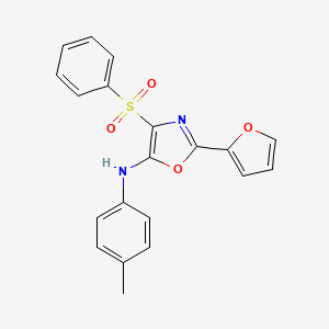 2-(furan-2-yl)-4-(phenylsulfonyl)-N-(p-tolyl)oxazol-5-amine