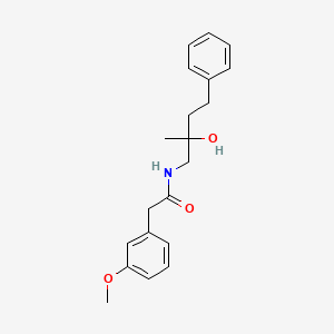 N-(2-hydroxy-2-methyl-4-phenylbutyl)-2-(3-methoxyphenyl)acetamide