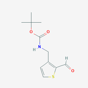 tert-butyl N-[(2-formylthiophen-3-yl)methyl]carbamate