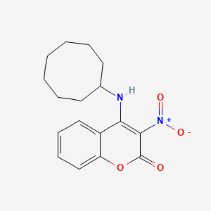 molecular formula C17H20N2O4 B2616783 4-(cyclooctylamino)-3-nitro-2H-chromen-2-one CAS No. 309921-59-3