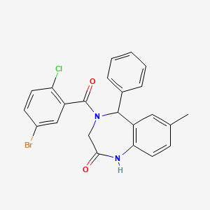 4-(5-bromo-2-chlorobenzoyl)-7-methyl-5-phenyl-4,5-dihydro-1H-benzo[e][1,4]diazepin-2(3H)-one