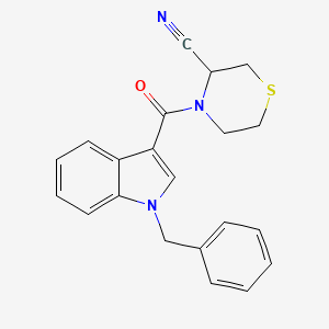 4-(1-Benzylindole-3-carbonyl)thiomorpholine-3-carbonitrile