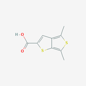 molecular formula C9H8O2S2 B2616794 4,6-Dimethylthieno[3,4-b]thiophene-2-carboxylic acid CAS No. 2241141-24-0