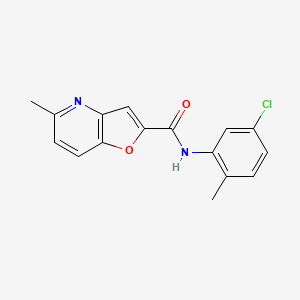molecular formula C16H13ClN2O2 B2616799 N-(5-chloro-2-methylphenyl)-5-methylfuro[3,2-b]pyridine-2-carboxamide CAS No. 941928-57-0