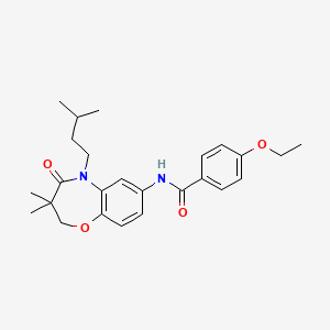 4-ethoxy-N-(5-isopentyl-3,3-dimethyl-4-oxo-2,3,4,5-tetrahydrobenzo[b][1,4]oxazepin-7-yl)benzamide