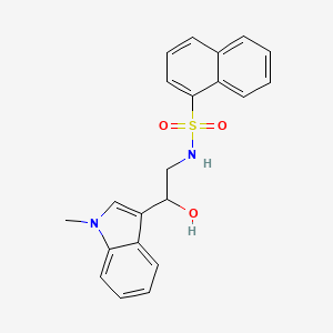 N-(2-hydroxy-2-(1-methyl-1H-indol-3-yl)ethyl)naphthalene-1-sulfonamide