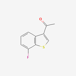 molecular formula C10H7FOS B2616809 Ethanone, 1-(7-fluorobenzo[b]thien-3-yl)- CAS No. 1569088-97-6