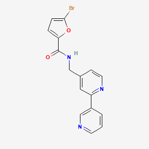 molecular formula C16H12BrN3O2 B2616856 N-({[2,3'-bipyridine]-4-yl}methyl)-5-bromofuran-2-carboxamide CAS No. 1903677-90-6