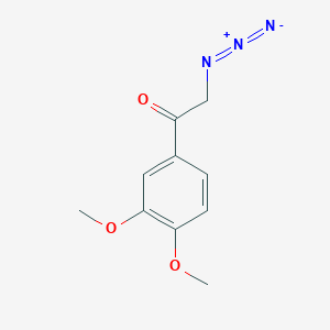 molecular formula C10H11N3O3 B2616921 2-Azido-1-(3,4-dimethoxyphenyl)ethanone CAS No. 187101-52-6