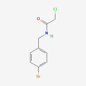 molecular formula C9H9BrClNO B2617026 N-(4-bromobenzyl)-2-chloroacetamide CAS No. 24942-06-1