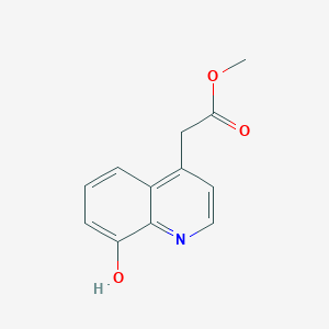 molecular formula C12H11NO3 B2617028 Methyl 2-(8-hydroxyquinolin-4-yl)acetate CAS No. 1261596-59-1
