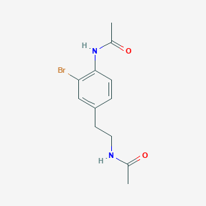 molecular formula C12H15BrN2O2 B2617085 N-[2-(3-bromo-4-acetamidophenyl)ethyl]acetamide CAS No. 2548984-90-1