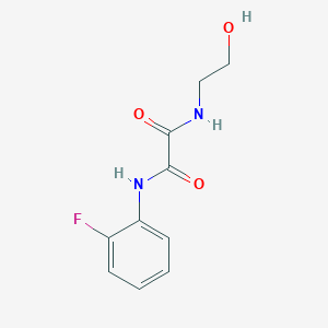 N-(2-fluorophenyl)-N'-(2-hydroxyethyl)ethanediamide