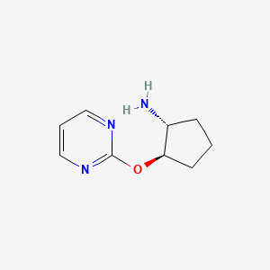 (1R,2R)-2-Pyrimidin-2-yloxycyclopentan-1-amine